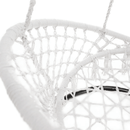 Függő szék, pamut+fém/fehér, AMADO 2 NEW