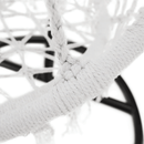 Függő szék, pamut+fém/fehér, AMADO 2 NEW