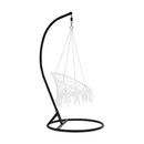 Függő szék, pamut+fém/fehér, AMADO 2 NEW