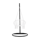 Függő szék, pamut+fém/fehér, AMADO 2 NEW