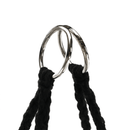 Függő szék, pamut+fém/fekete, AMADO 2 NEW