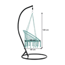 Függő szék, pamut+fém/menta, AMADO 2 NEW