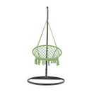 Függő szék, pamut+fém/zöld greenery, AMADO 2 NEW