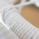 Függő szék, pamut+fém/fehér, AMADO 2 NEW