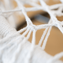 Függő szék, pamut+fém/fehér, AMADO 2 NEW