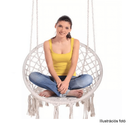 Függő szék, pamut+fém/bézs barna, AMADO 2 NEW