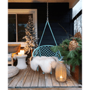 Függő szék, pamut+fém/menta, AMADO 2 NEW