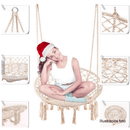 Függő szék, pamut+fém/fehér, AMADO 2 NEW