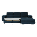 Sarokülőgarnitúra, kék, jobbos kivitel, AMARETA