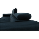 Sarokülőgarnitúra, kék, jobbos kivitel, AMARETA