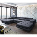 Univerzális ülőgarnitúra, szürke, AMARETA U