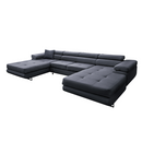 Univerzális ülőgarnitúra, szürke, AMARETA U