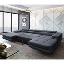 Univerzális ülőgarnitúra, szürke, AMARETA U