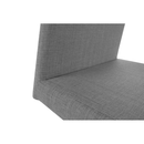 Étkezőszék, szövet sötétszürke/króm, AMINA