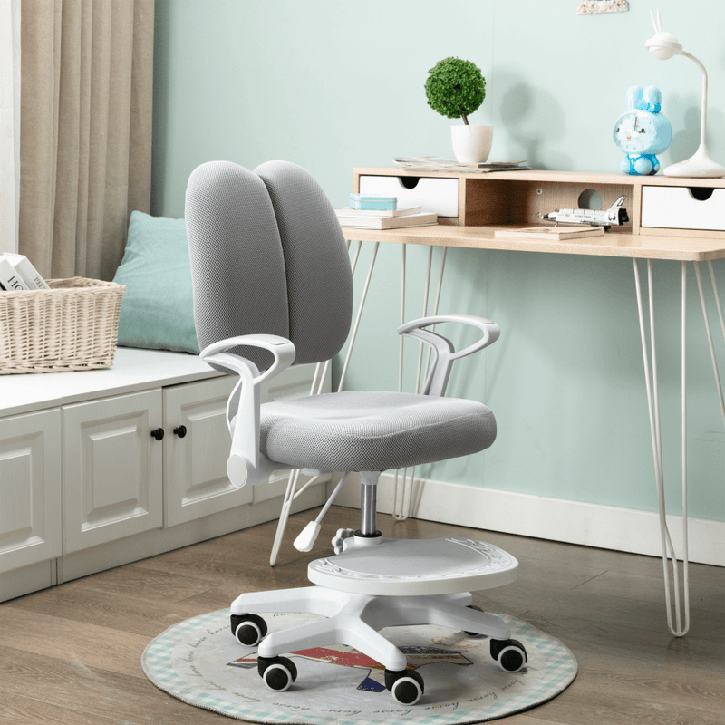 Növekvő szék alappal és pántokkal, szürke/fehér, ANAIS