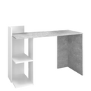 Számítógépasztal, beton/fehér, ANDREO NEW