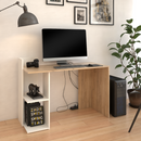 Számítógépasztal, artisan tölgy/fehér, ANDREO NEW