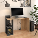 Számítógépasztal, artisan tölgy/grafit, ANDREO NEW