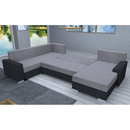 Univerzális ülőgarnitúra, sötétszürke/szürke, ANDRES U UNI