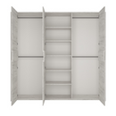 Hálószoba garnitúra, (szekrény, ágy 160x200, 2x éjjeliszekrény), fehér craft, ANGEL