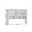 Polc íróasztalhoz typ 60,  fehér craft, ANGEL