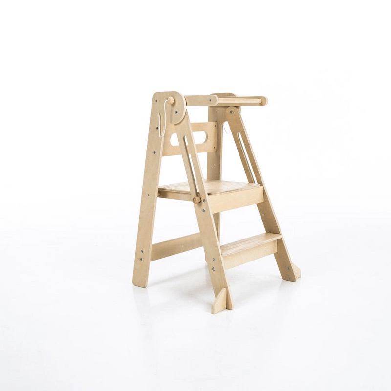 Montessori összecsukható tanulótorony, természetes, URIAN