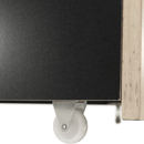 Ágy pótággyal, antik fehér, 90x200, ANTIKO