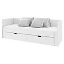 Kihúzható ágy, fehér, 90/180x200, ANTONY