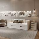 Kihúzható ágy, fehér, 90/180x200, ANTONY