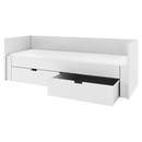 Kihúzható ágy, fehér, 90/180x200, ANTONY