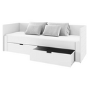 Kihúzható ágy, fehér, 90/180x200, ANTONY