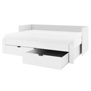 Kihúzható ágy, fehér, 90/180x200, ANTONY