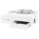 Kihúzható ágy, fehér, 90/180x200, ANTONY