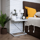 Kisasztal/éjjeliszekrény, fehér, APIA