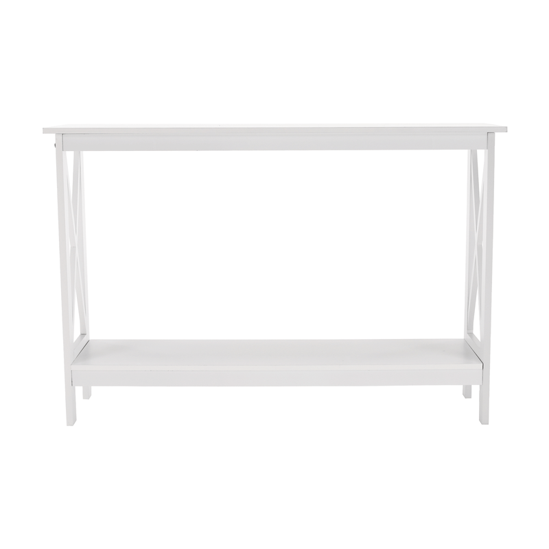 Konzolasztal, fehér, APOLOS
