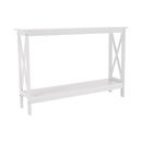 Konzolasztal, fehér, APOLOS