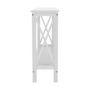 Konzolasztal, fehér, APOLOS