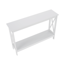 Konzolasztal, fehér, APOLOS
