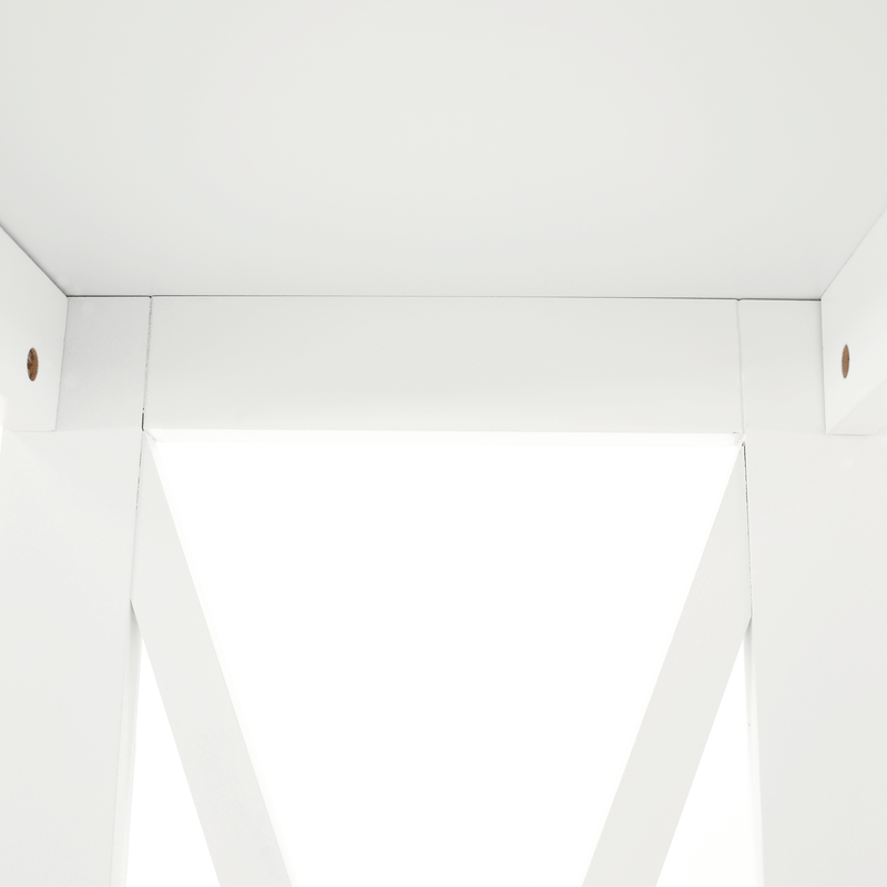 Konzolasztal, fehér, APOLOS