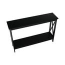 Konzolasztal, fekete, APOLOS