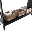 Konzolasztal, fekete, APOLOS