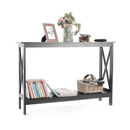 Konzolasztal, fekete, APOLOS