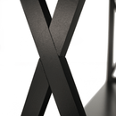 Konzolasztal, fekete, APOLOS