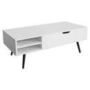 Dohányzóasztal, fehér, ARALYN
