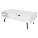 Dohányzóasztal, fehér, ARALYN