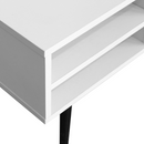 Dohányzóasztal, fehér, ARALYN