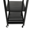 Tálalókocsi, természetes/fekete, ARETE