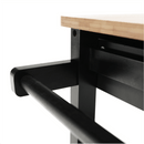 Tálalókocsi, természetes/fekete, ARETE