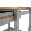 Tálalókocsi, természetes/szürke, ARETE