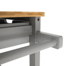 Tálalókocsi, természetes/szürke, ARETE